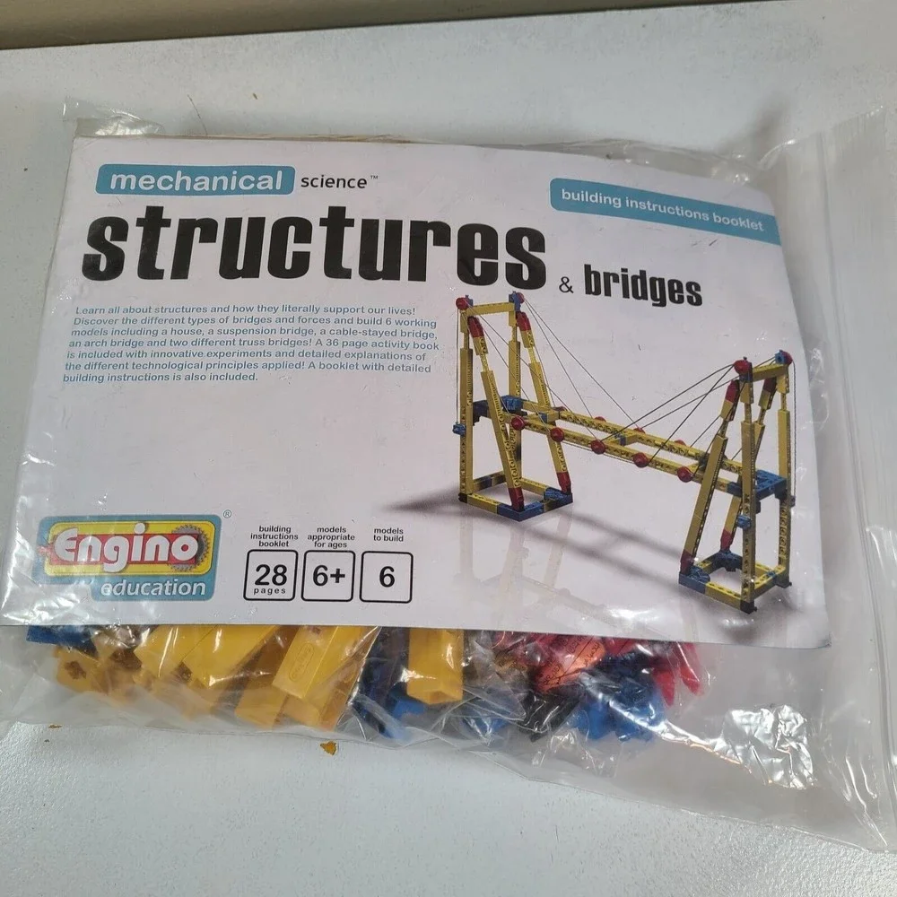 Engino Discovering STEM Construction Kit, Structures Buildings and Bridges